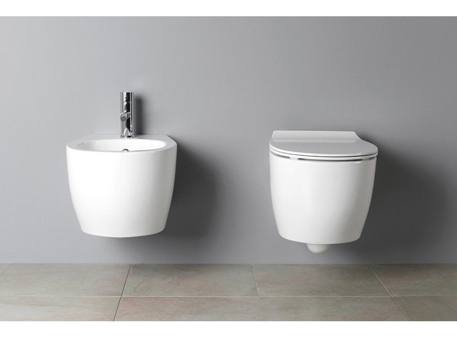 Isvea SENTIMENTI bidet závesný, 36x51cm, biela 10AR41010SV