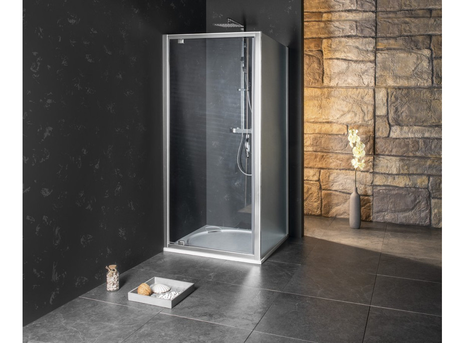 Gelco SIGMA SIMPLY sprchové dvere otočné, 800 mm, sklo Brick GS3888