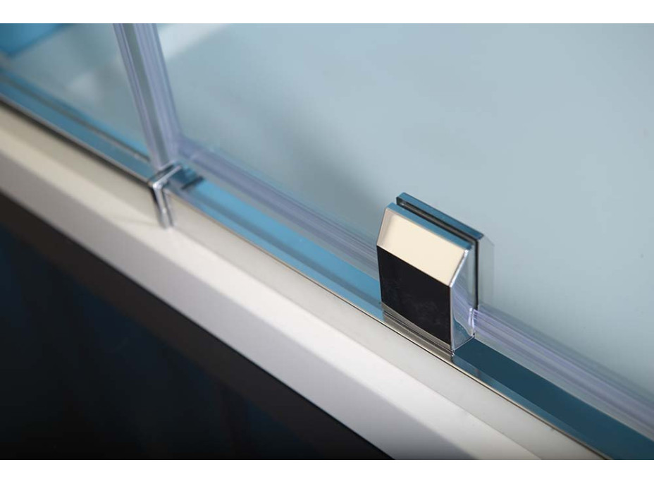 Polysan EASY LINE sprchové dvere otočné 760-900mm, číre sklo EL1615