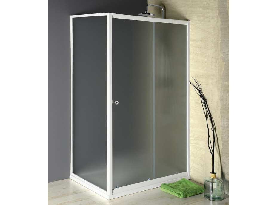 Aqualine AMADEO posuvné sprchové dvere 1100 mm, sklo Brick BTS110