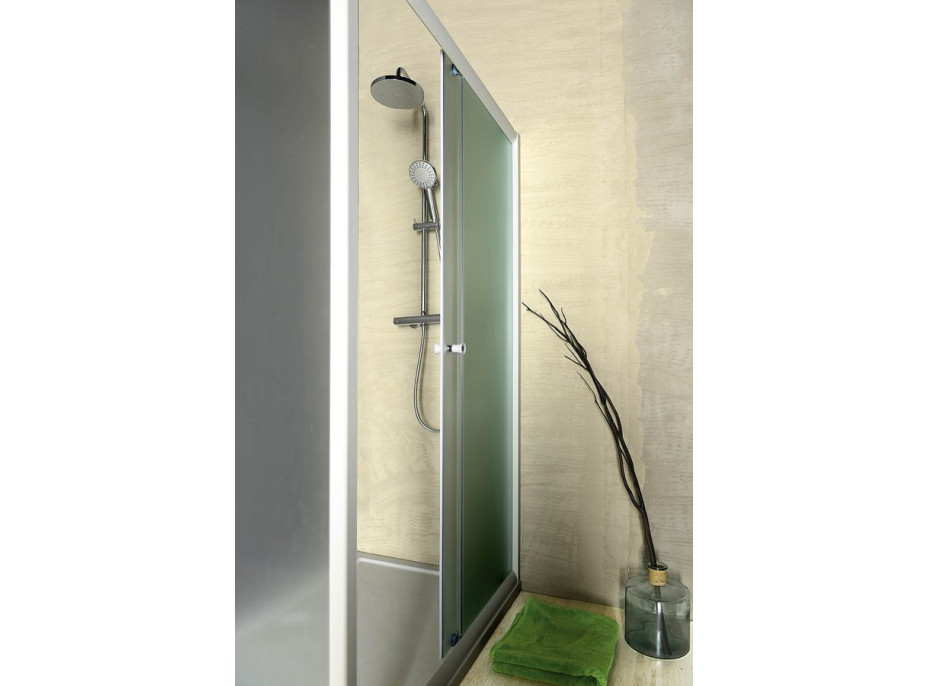 Aqualine AMADEO posuvné sprchové dvere 1000 mm, sklo Brick BTS100