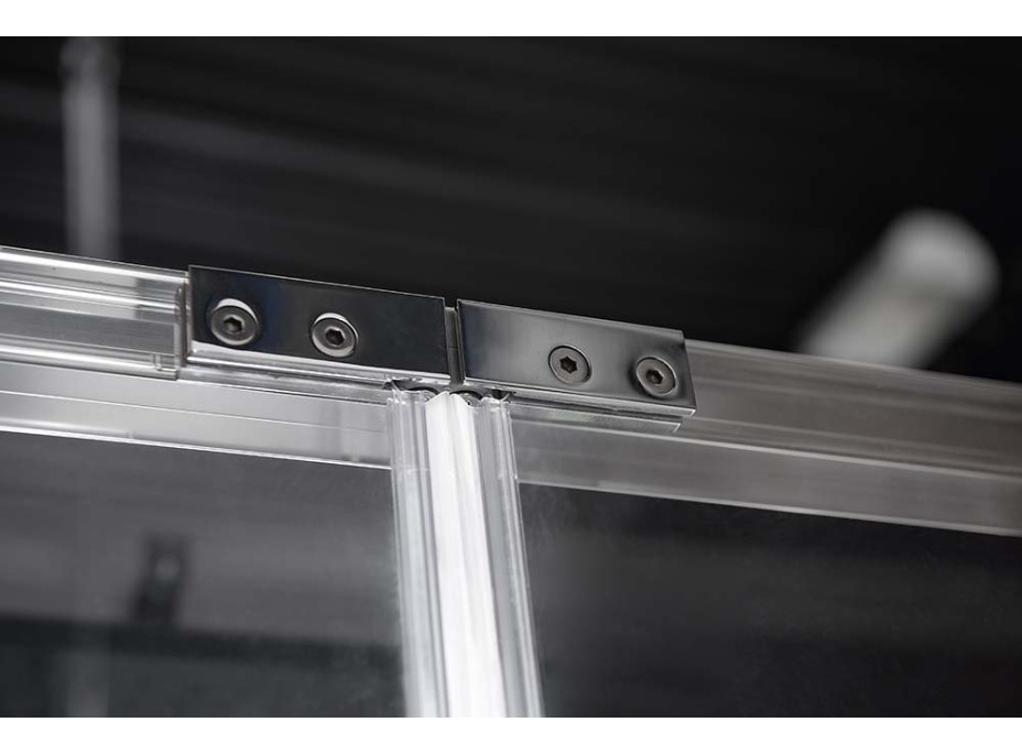 Polysan LUCIS LINE skladacie sprchové dvere 900mm, číre sklo DL2815