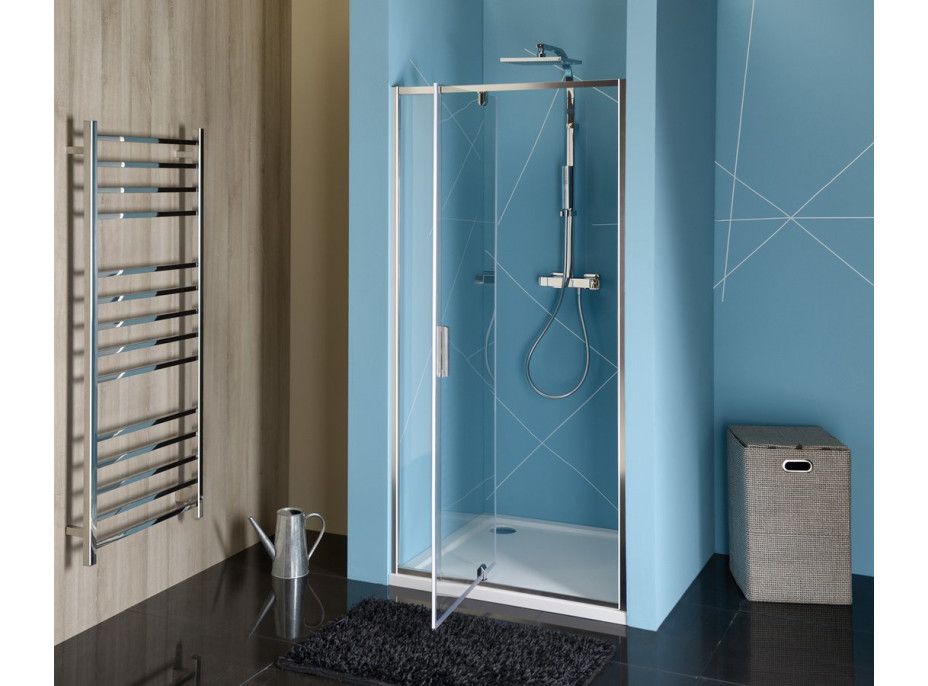 Polysan EASY LINE sprchové dvere otočné 760-900mm, číre sklo EL1615