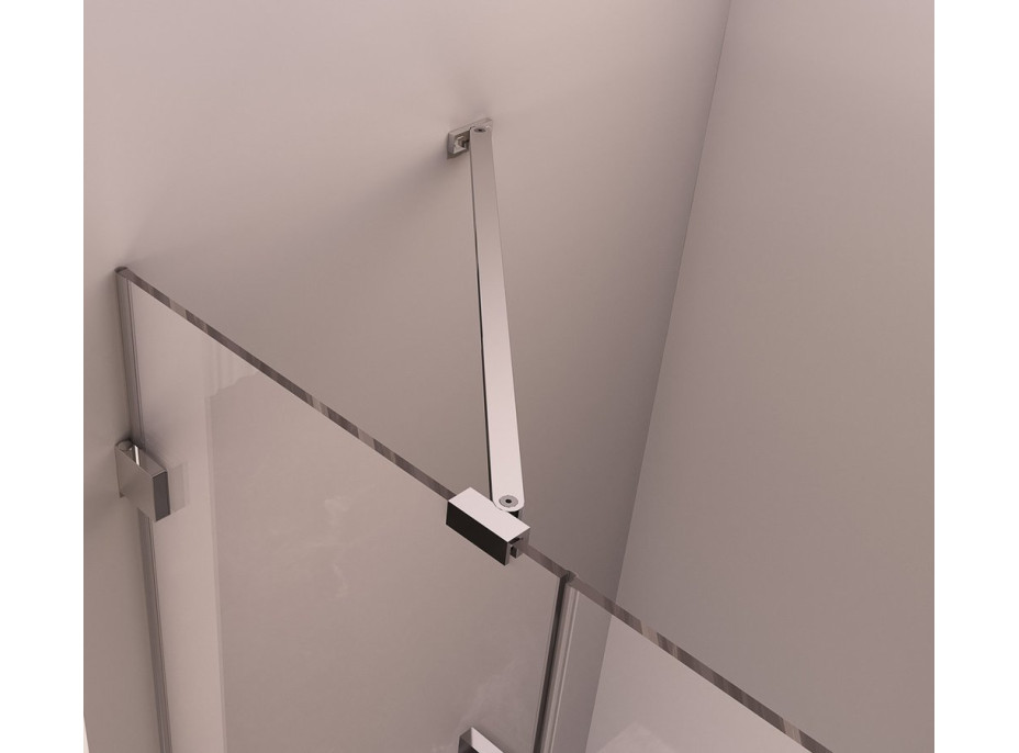 Polysan FORTIS EDGE sprchové dvere do niky 1100mm, číre sklo, pravé FL1611R