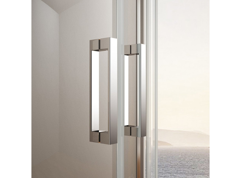 Gelco LORO sprchové dvere s pevnou časťou 900mm, číre sklo GN4690