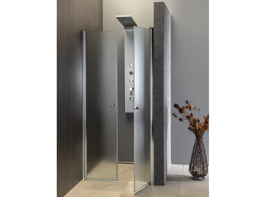 Aqualine PILOT otočné sprchové dvere dvojkrídlové 900mm PT092