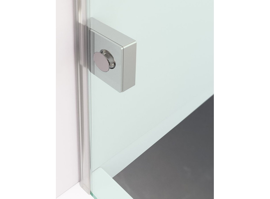 Polysan FORTIS EDGE sprchové dvere do niky 1200mm, číre sklo, ľavé FL1612L