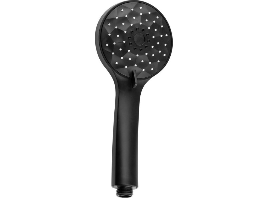 Sapho Ručná masážna sprcha, 4 režimy sprchovania, priemer 101mm, ABS/čierna mat 1204-02B