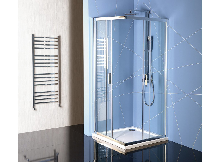 Polysan EASY LINE štvorcová sprchová zástena 900x900mm, číre sklo EL5115