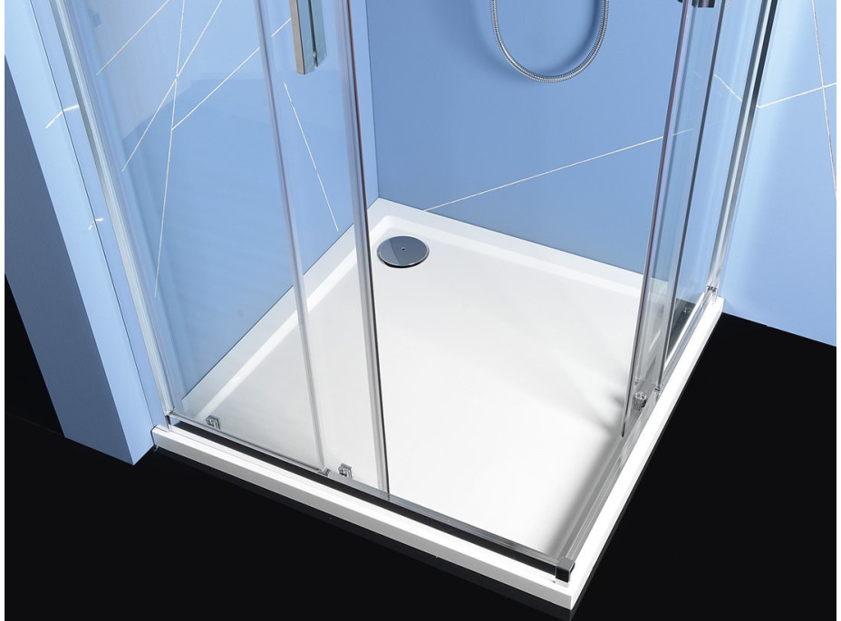 Polysan EASY LINE štvorcová sprchová zástena 900x900mm, číre sklo EL5115