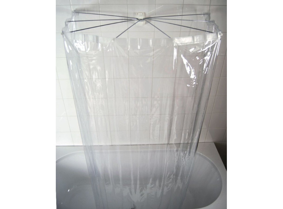 Ridder OMBRELLA skladacia sprchová kabína, 100x70cm, priehľadná 58200
