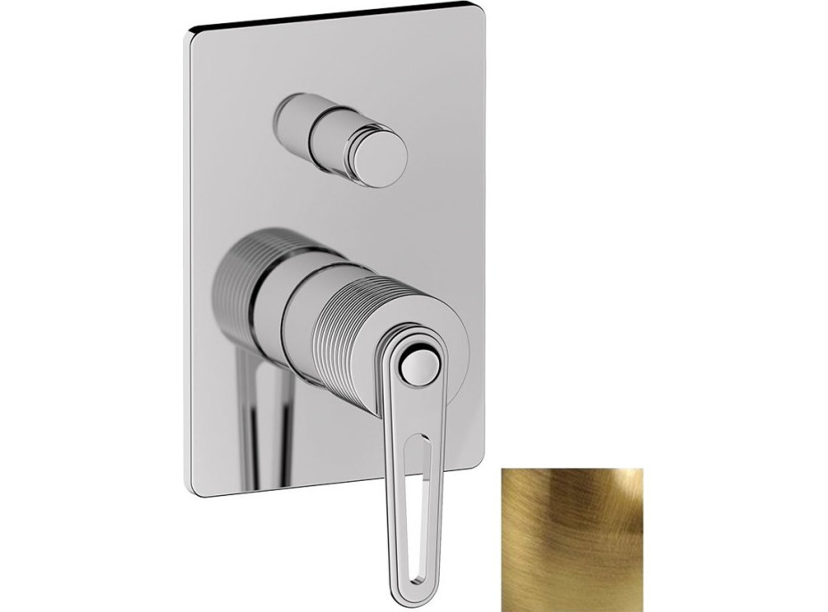Sapho BEBÉ podomietková sprchová batéria, 2 výstupy, bronz BB042/18