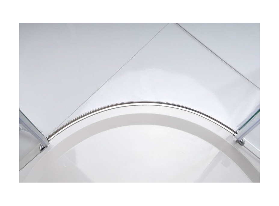 Gelco LEGRO štvrťkruhová sprchová zástena jednokrídlová 900x900mm, číre sklo GL6590