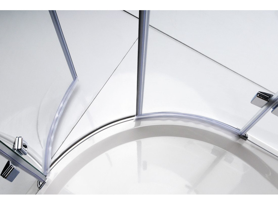 Gelco LEGRO štvrťkruhová sprchová zástena dvojkrídla 1000x1000mm, číre sklo GL5510