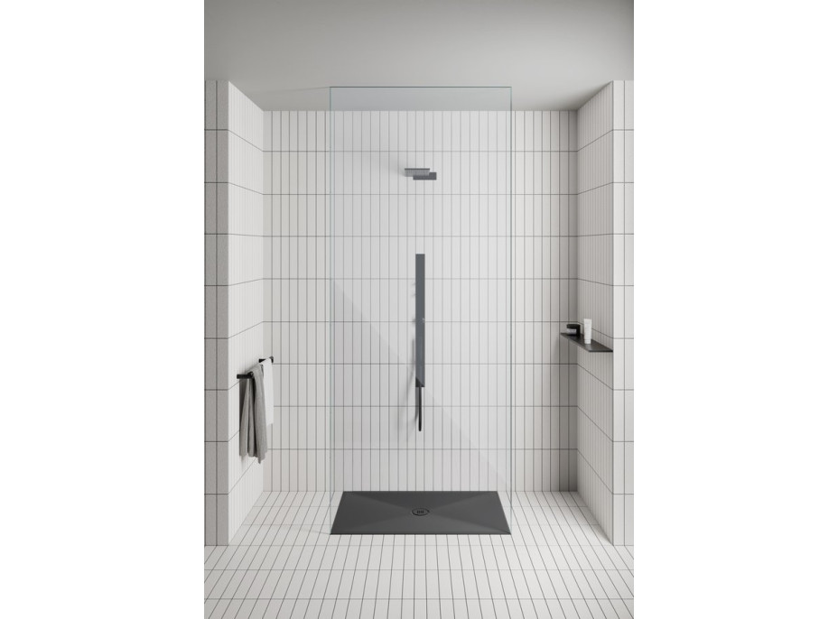 GSI Keramická sprchová vanička, obdĺžnik 120x80x2cm, čierna mat 46120826