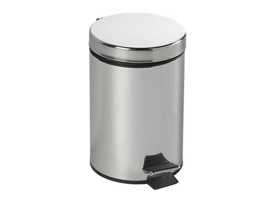 Aqualine SIMPLE LINE odpadkový kôš okrúhly 3l, nerez lesk 27103