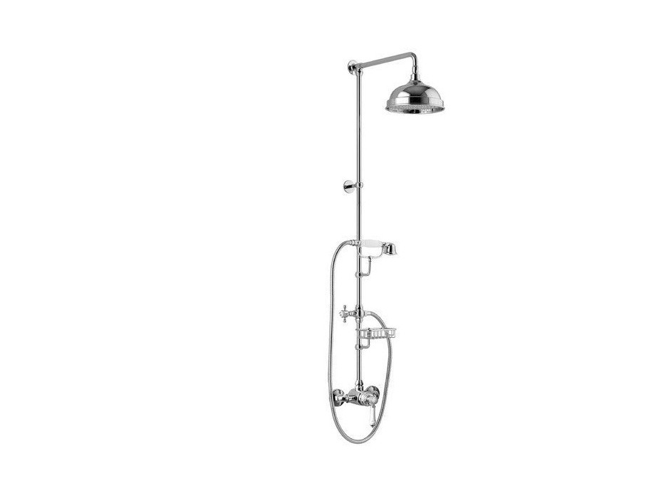 Sapho VIENNA sprchový stĺp s pákovou batériou, mydelnička, 1291mm, chróm VO138