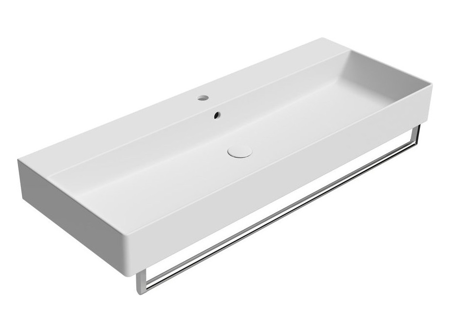 GSI KUBE X keramické umývadlo 120x47cm, biela mat 9424109