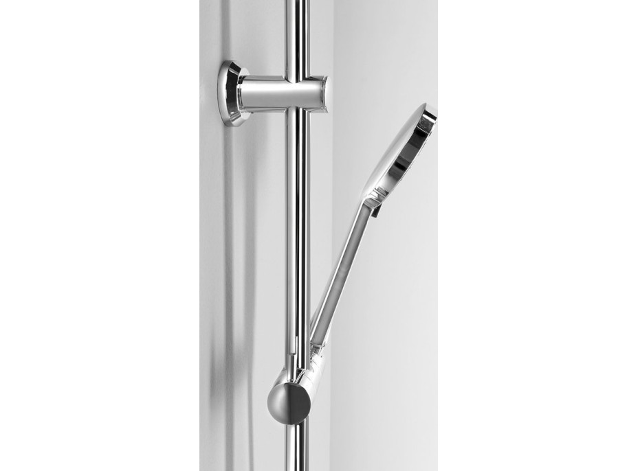 Aqualine ZARA sprchový stĺp na napojenie na batériu, hlavová, ručná sprcha, chróm SL420