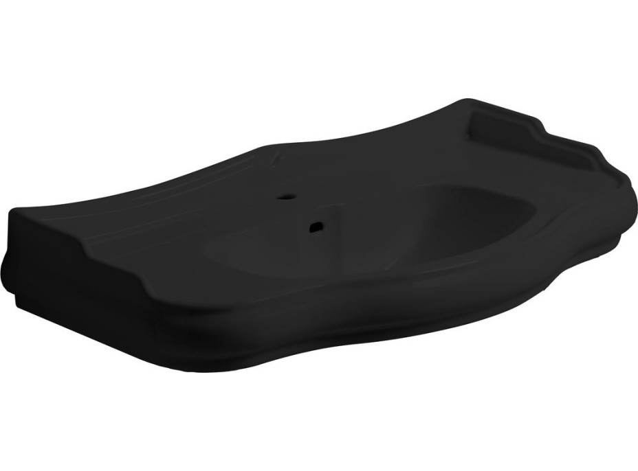 Kerasan RETRO keramické umývadlo 100x54, 5cm, čierna mat 105031