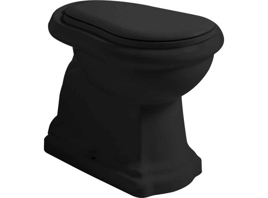 Kerasan RETRO WC misa stojaca, 38, 5x59cm, zadný odpad, čierna mat 101131
