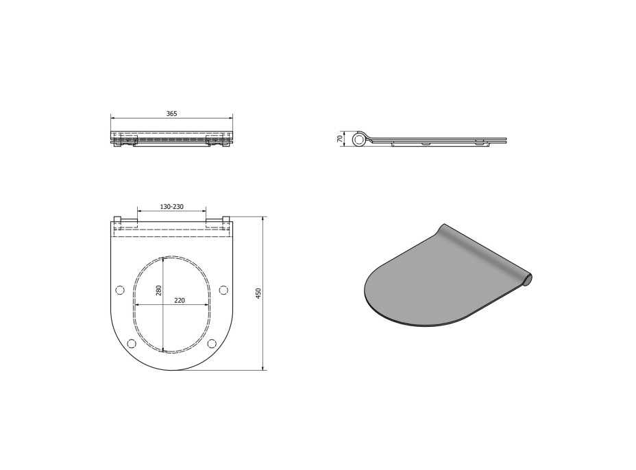 GSI PURA/KUBE X/NORM WC sedadlo, SLIM, Soft Close, biela/chróm MS86CSN11