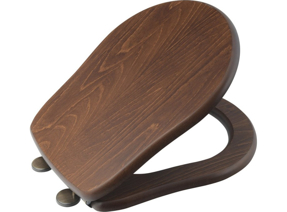 Kerasan RETRO WC sedadlo, orech/bronz 109340