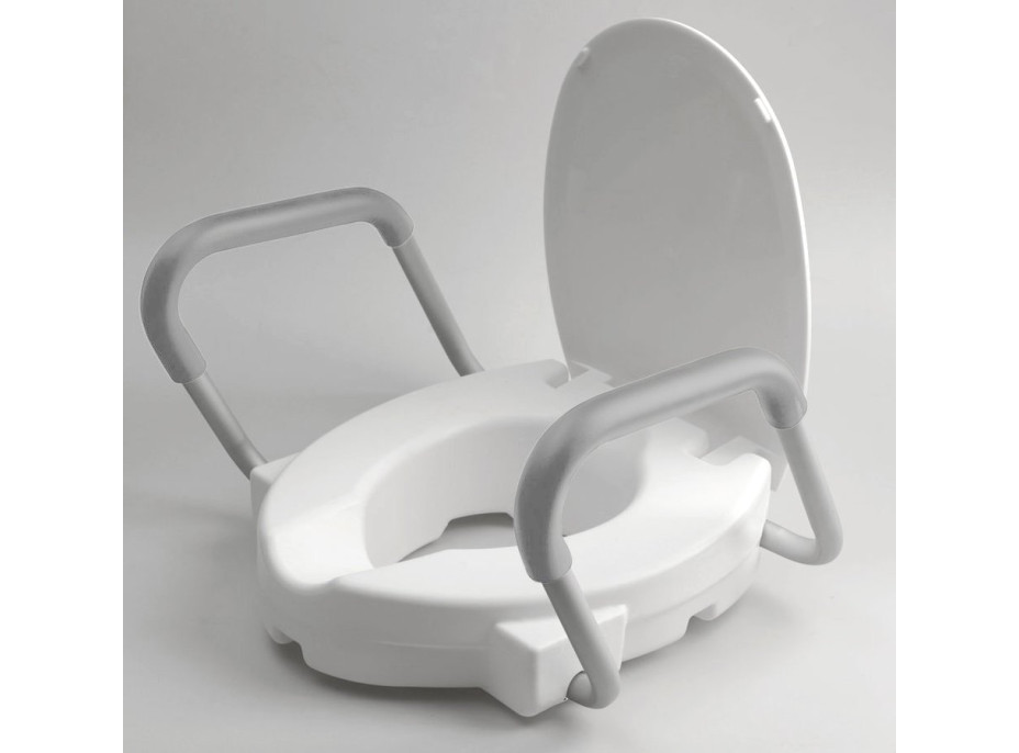 Ridder HANDICAP WC sedátko zvýšené 10cm, s madlami, biela A0072001