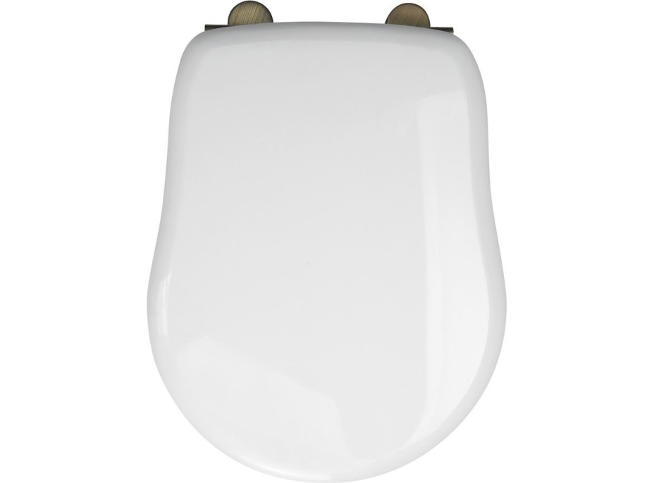 Kerasan RETRO WC sedátko, biela/bronz 109301