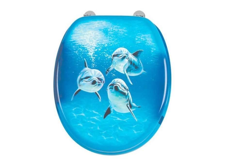 Aqualine FUNNY WC sedátko s potlačou delfíny HY-S115