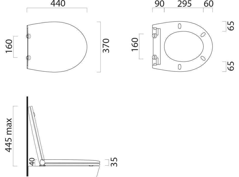 GSI MODO WC sedátko Soft Close, duroplast, biela mat/chróm MS93C09