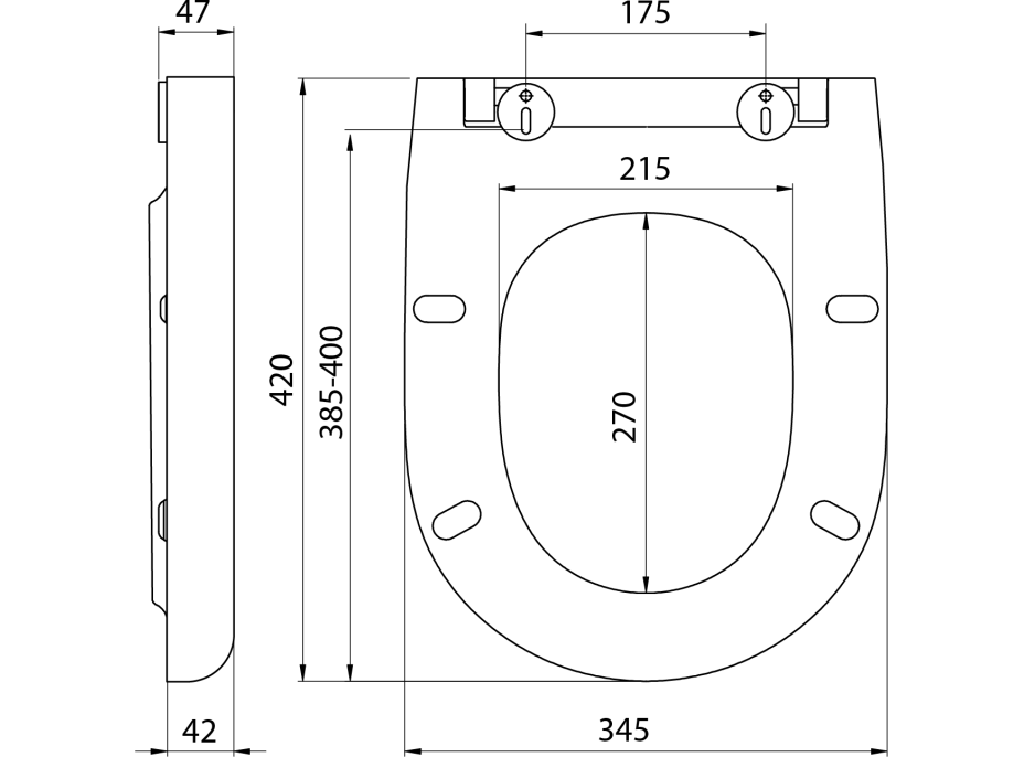 Isvea ABSOLUTE WC sedátko, odnímateľné, Soft Close, biela 40R30700I