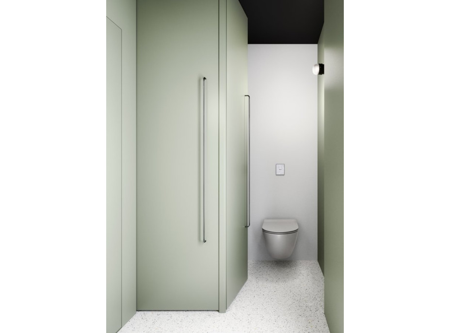 GSI PURA závesná WC misa, Swirlflush, 36x50cm, cenere dual-mat 881617