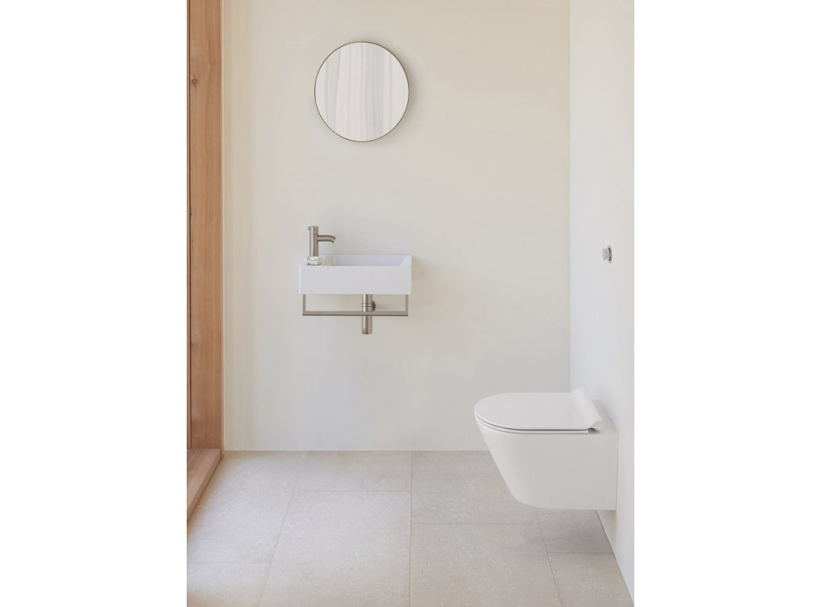 GSI KUBE X závesná WC misa, Swirlflush, 36x50cm, biela ExtraGlaze 941611