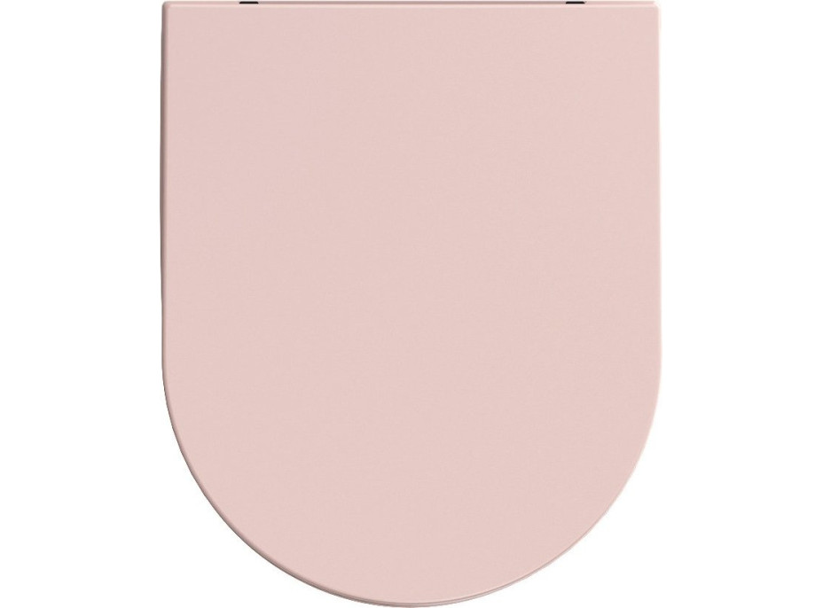 Isvea INFINITY WC sedátko, SLIM, odnímateľné, Soft Close, ružová Salmon 40KF0541I-S