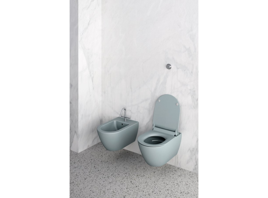 GSI PURA závesná WC misa, Swirlflush, 36x55cm, ghiaccio dual-mat 881515