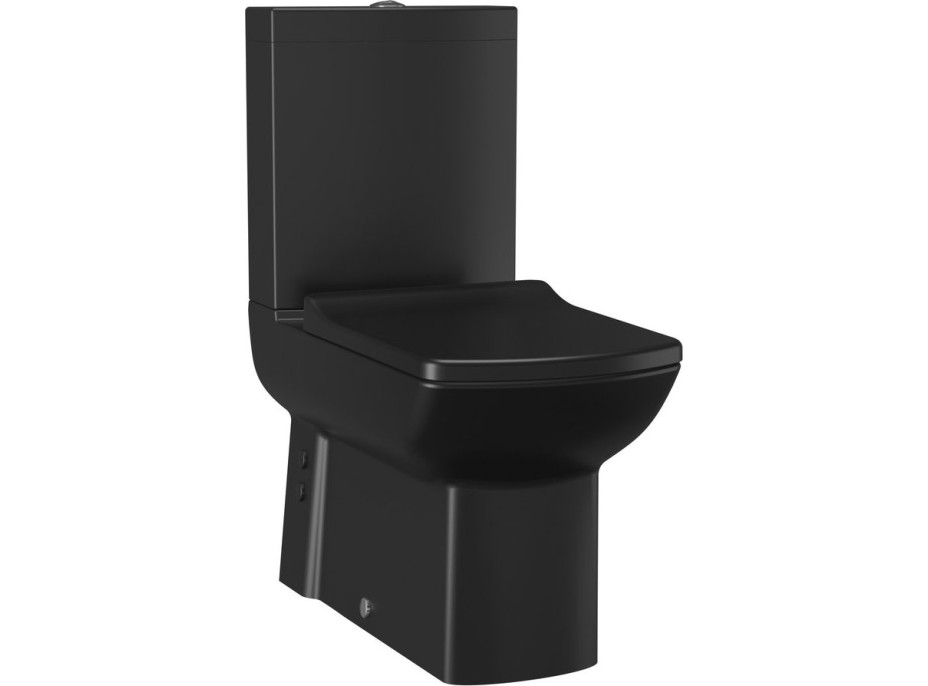 CREAVIT LARA WC sedadlo, SLIM, Soft Close, čierna mat KC1603.01