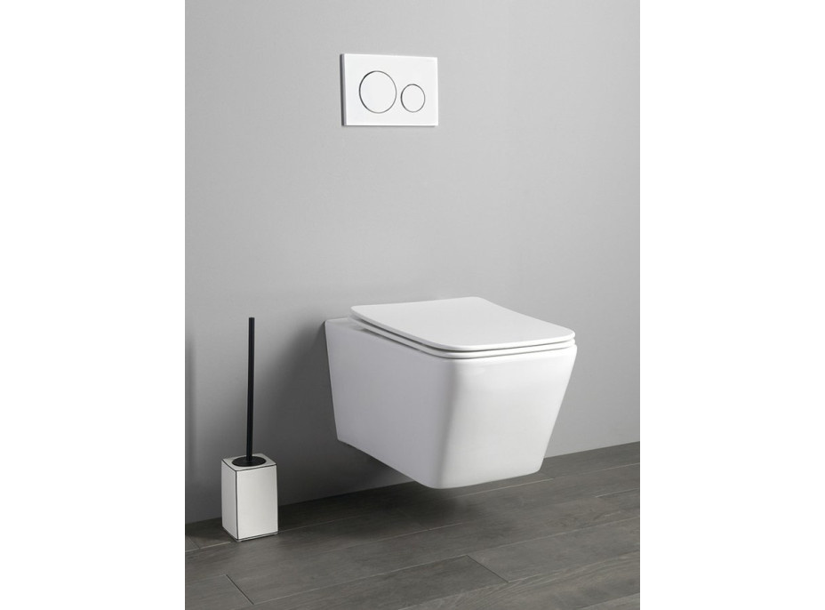 Sapho PORTO závesná WC misa, Rimless, 36x52cm, biela PZ102WR