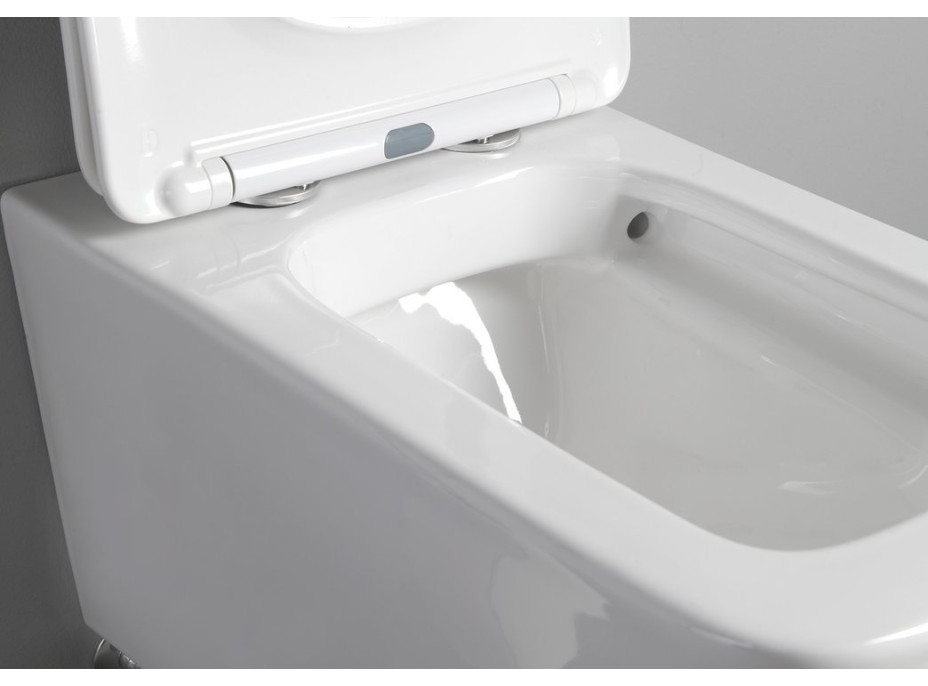 Sapho PORTO závesná WC misa, Rimless, 36x52cm, biela PZ102WR