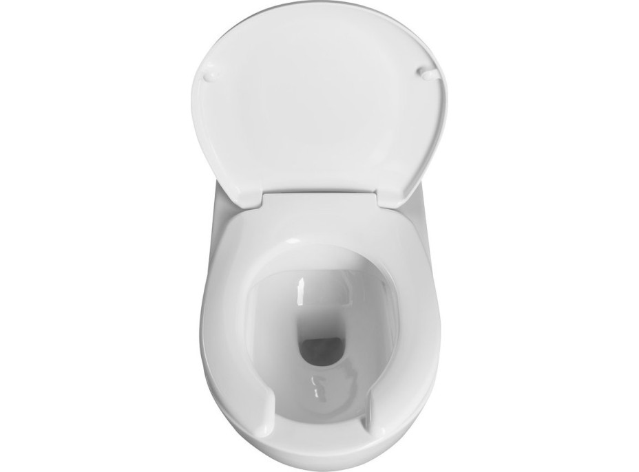 Sapho HANDICAP závesná WC misa predĺžená, Rimless, 37x70 cm, biela TU1206