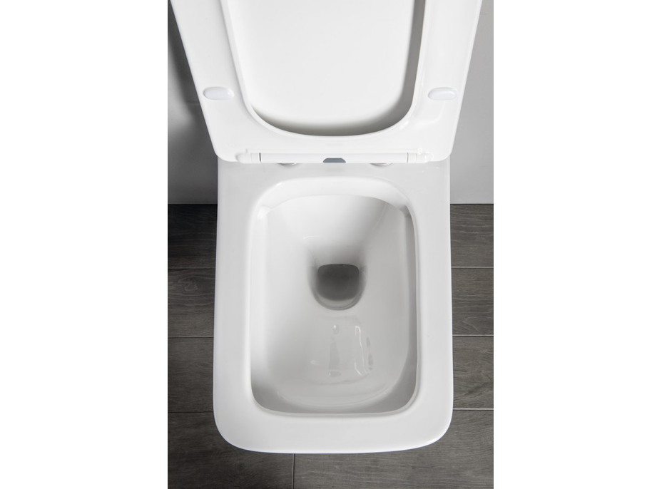 Sapho PORTO závesná WC misa, Rimless, 36x52cm, biela PZ102WR