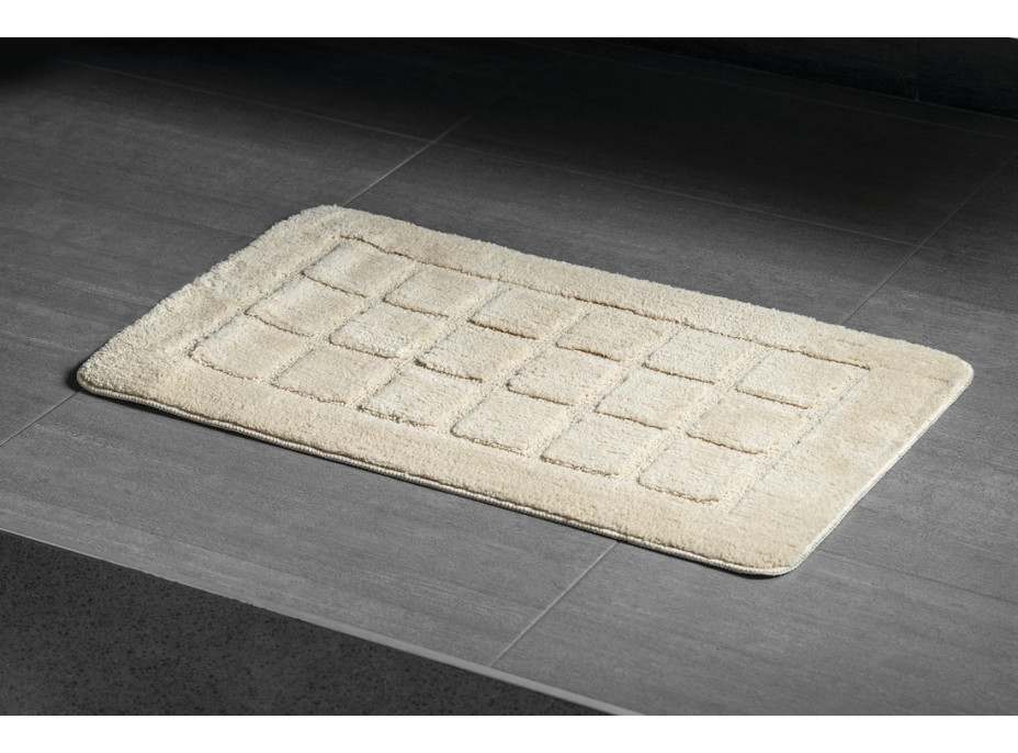Ridder DELHI Kúpeľňová predložka 50x80cm s protišmykom, 100% polyester, béžová 1712311