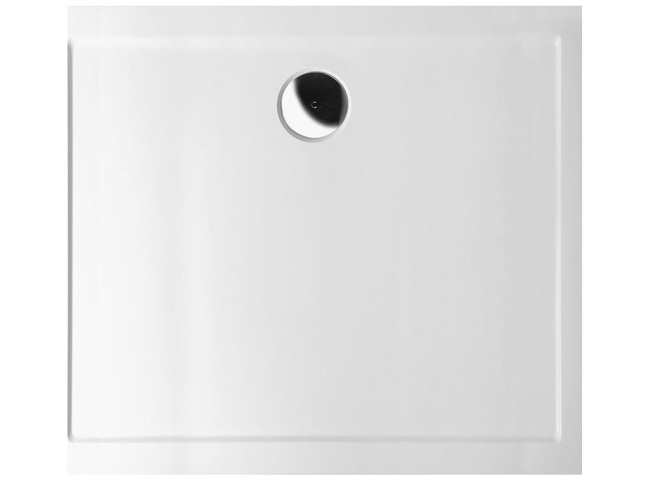Polysan KARIA sprchová vanička z liateho mramoru, obdĺžnik 80x70cm, biela 11091
