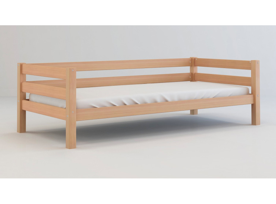 Detská posteľ z masívu NINA 200x90 cm - prírodná