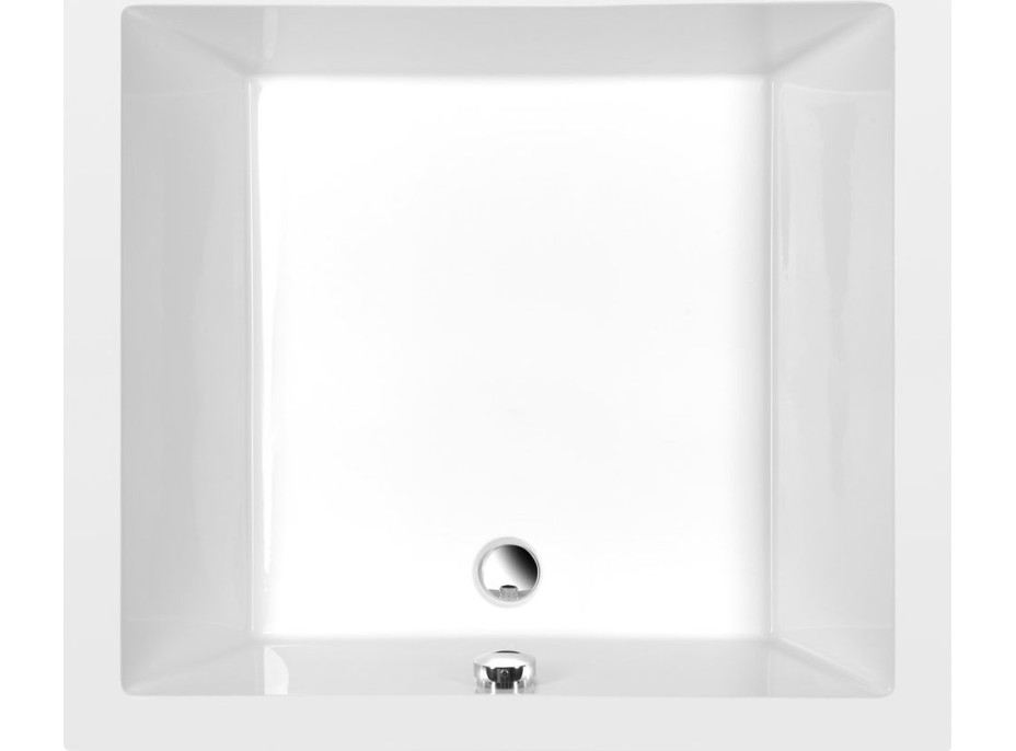 Polysan DEEP hlboká sprchová vanička s konštrukciou, obdĺžnik 100x90x26cm, biela 72349