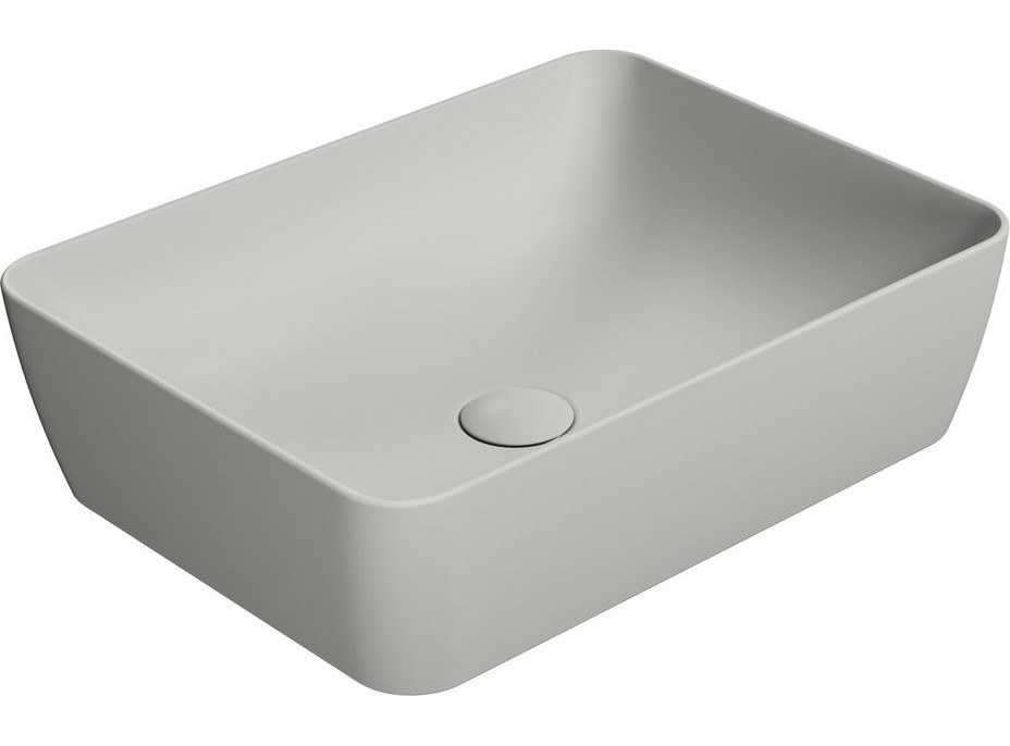 GSI SAND/NUBES keramické umývadlo na dosku 50x38cm, cenere mat 903717
