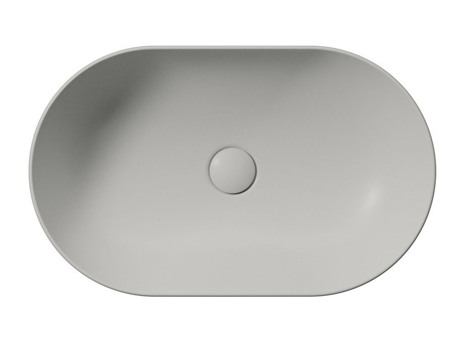 GSI PURA keramické umývadlo na dosku 60x37cm, cenere mat 883417