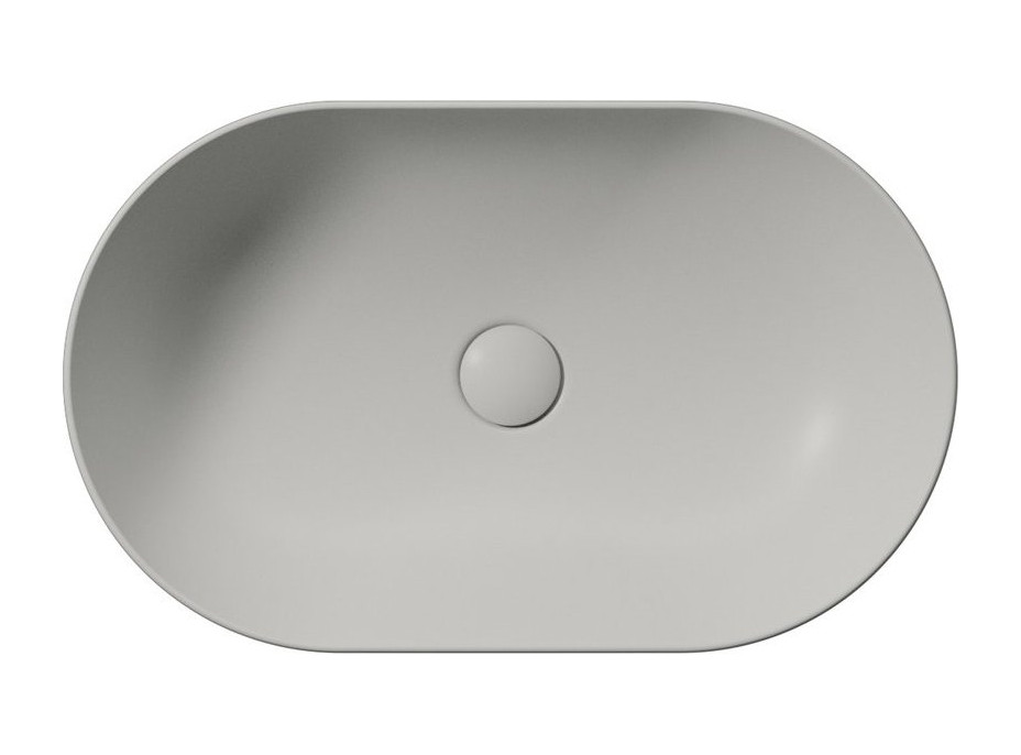 GSI PURA keramické umývadlo na dosku 60x37cm, cenere mat 883417