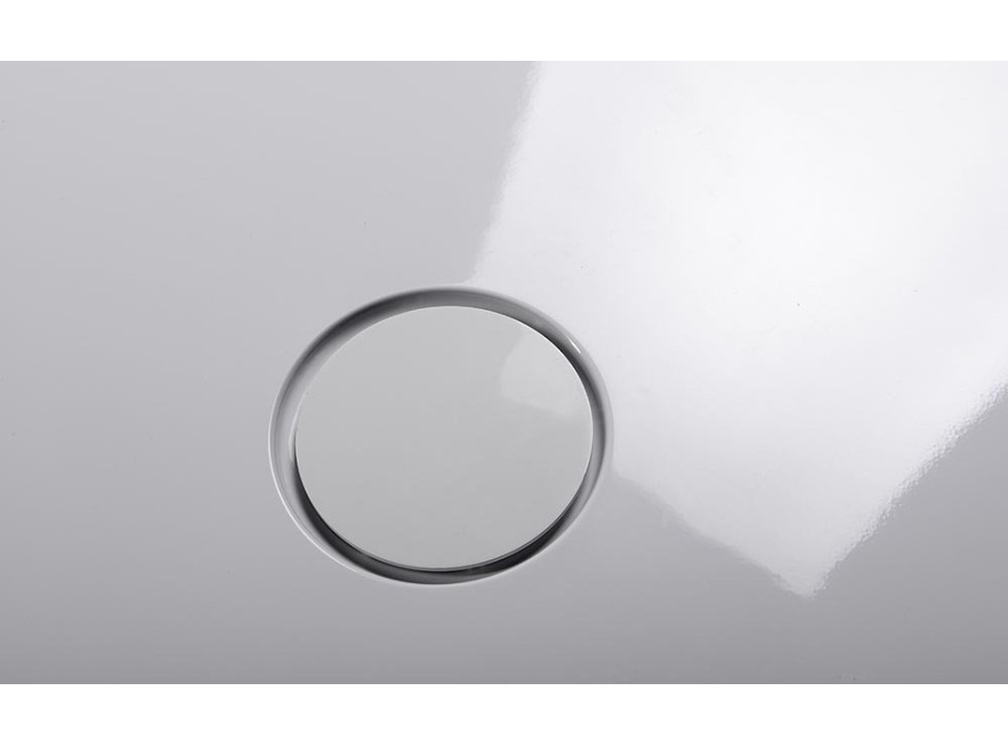 Polysan MIRAI sprchová vanička z liateho mramoru, obdĺžnik 110x90x1,8cm, ľavá, biela 73175