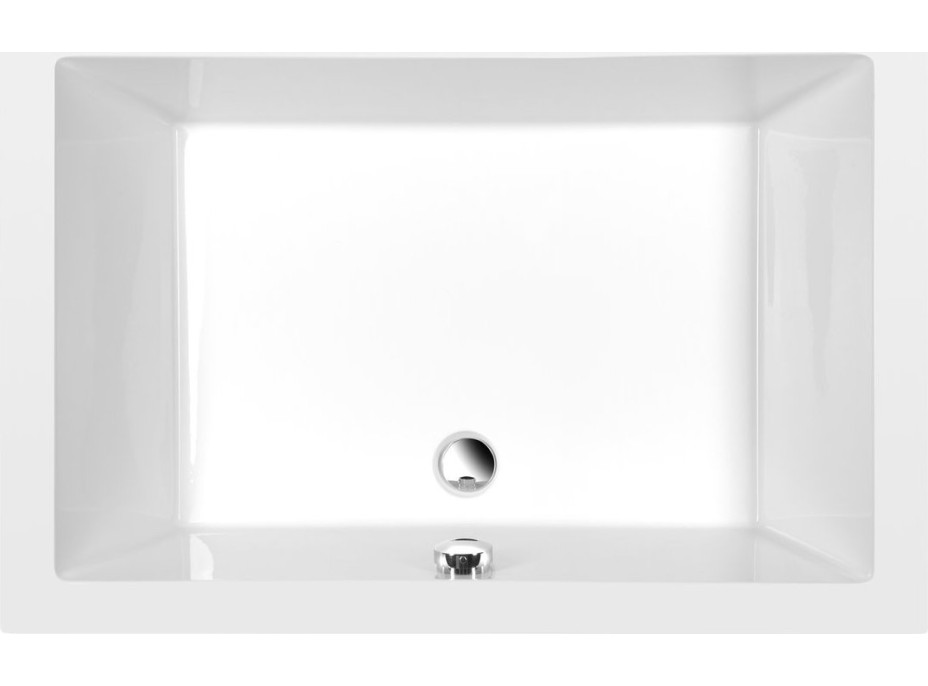 Polysan DEEP hlboká sprchová vanička s konštrukciou, obdĺžnik 110x75x26cm, biela 72884